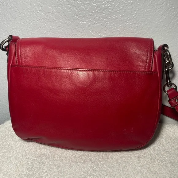 Coach Red Wine Taylor leather mini flap crossbody - Picture 3 of 12